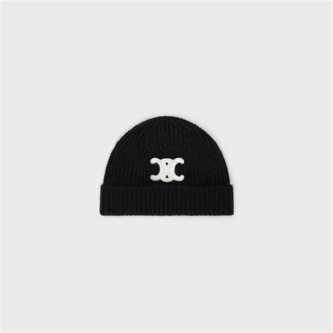 celine triomphe beanie.